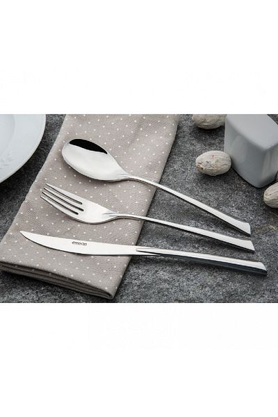 Emsan Mirage 84 Pieces - Luxury Spoon Knife Set for 12