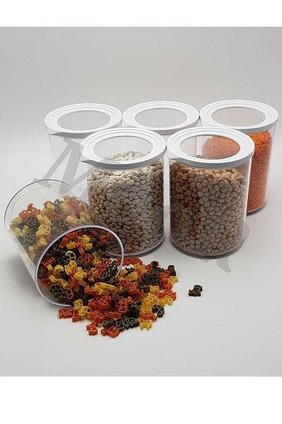 Favilla Round Sealed Box 6 Pieces 1.5lt Kitchen Food Storage Container