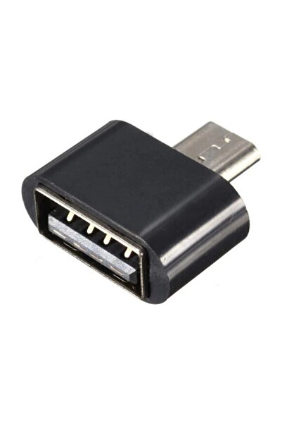 Genel Markalar Micro Usb To Usb Android Otg Çevirici Dönüştürücü Adaptör Siyah