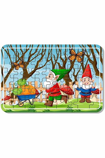 LİPYOS Çiftlik Ev, Masal Kahramanları, Sevimli Hayvanlar Ve Çiftçi Çocuk Ahşap Puzzle Set