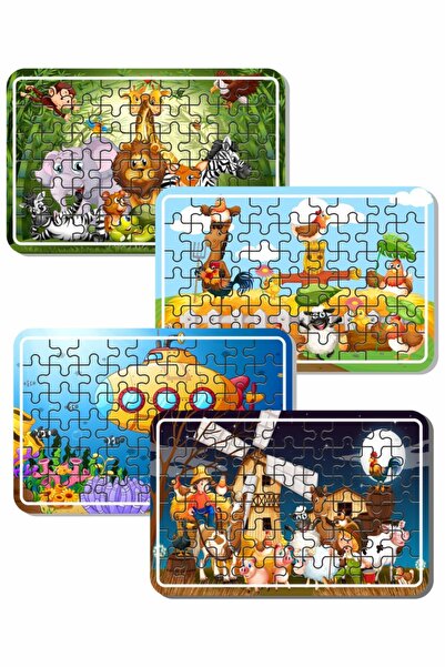 LİPYOS Sevimli Hayvanlar, Çiftlik Hayvanları, Çiftçi Çocuk Ve Denizaltı Ahşap...