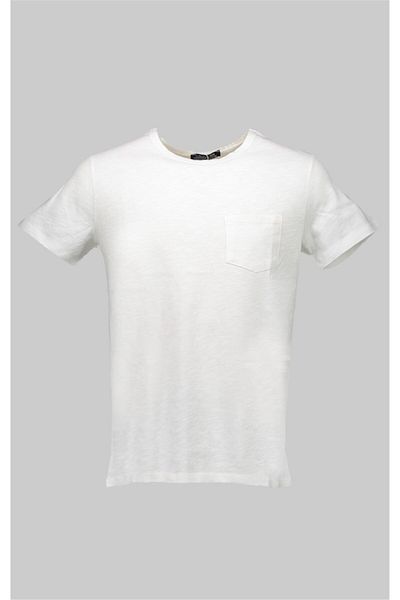 Collezione Crew Neck Pocket Ecru T-shirt