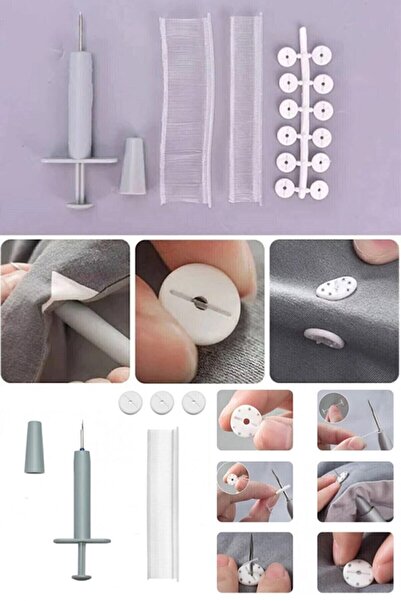 QNİAY Практична підковдра - сезонний комплект для кріплення підковдри та прос...