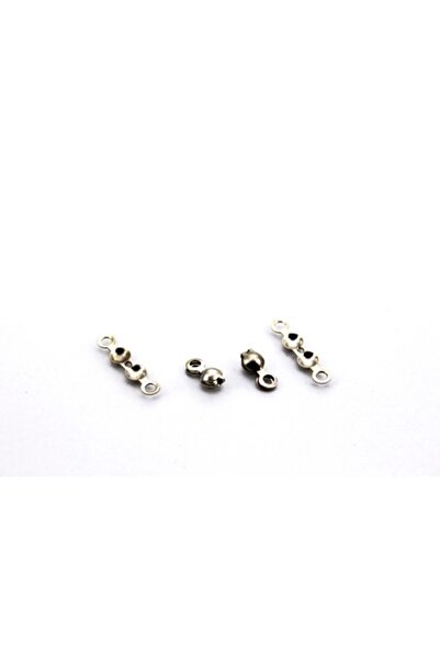 yfhobi 20 Adet - 4x18 Mm Nikel Kaplama, Düğüm Kapama, Misina Kapama, Bit Kapama, #225n-çift Kulplu