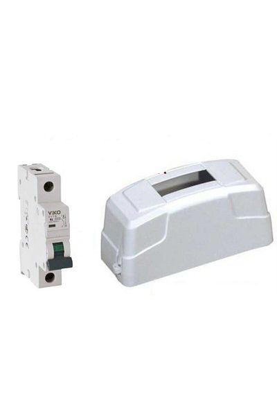VİKO 2 Ampere Fuse Single Fuse Box, 2 Ampere Type C Fuse