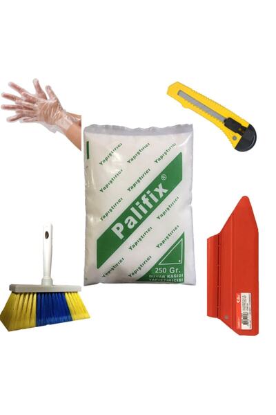 Palifix 5'li Set 500 gram Duvar Kağıdı Yapıştırıcısı Tutkalı Uygulama Yapıştı...