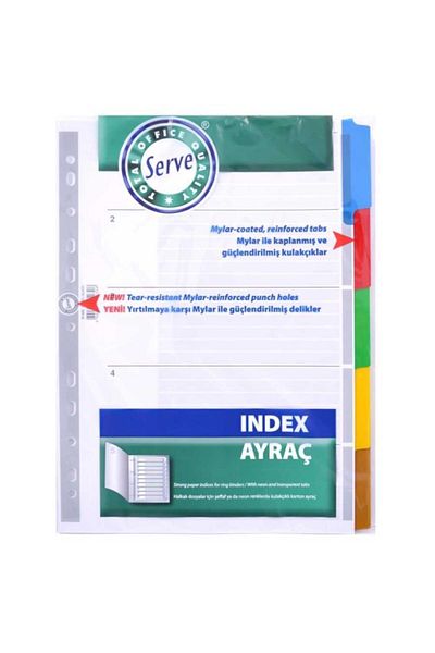 Serve Bookmark 5 Colors 10 Pieces Pack