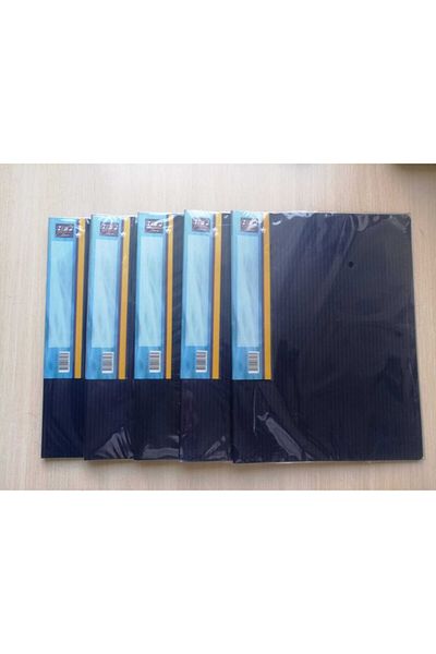 HFP A4 10-Piece Presentation File Navy Blue 5-Pack