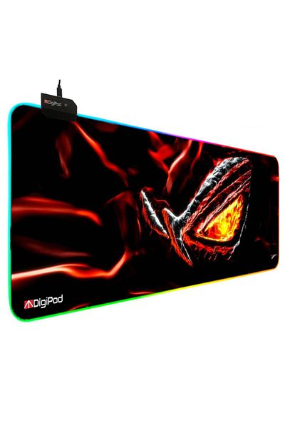 Digipod لوحة ماوس ألعاب RGB لوحة ماوس ألعاب RGB مقاس 70x30 Xl لوحة ماوس ألعاب RGB قاعدة مضادة للانزلاق 4 مم