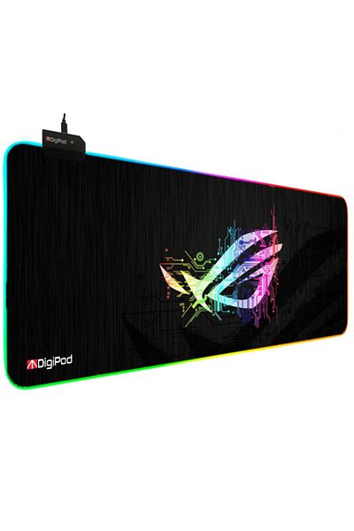 Digipod لوحة ماوس ألعاب RGB لوحة ماوس ألعاب RGB مقاس 70x30 Xl لوحة ماوس ألعاب RGB قاعدة مضادة للانزلاق 4 مم
