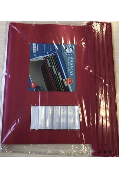 Serve Hanging File 5 Pieces Red