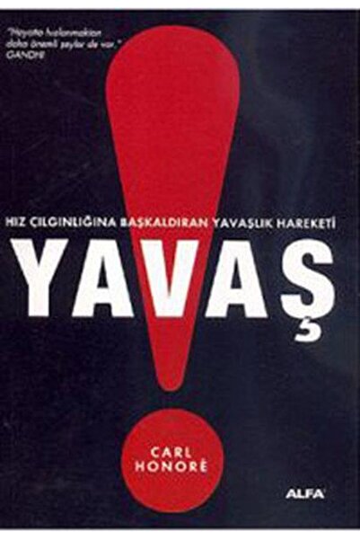 Alfa Yayınları Yavaş Carl Honore 9786051060347