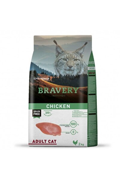 Bravery Adult Chicken Grain Free Adult Cat Food 2 kg