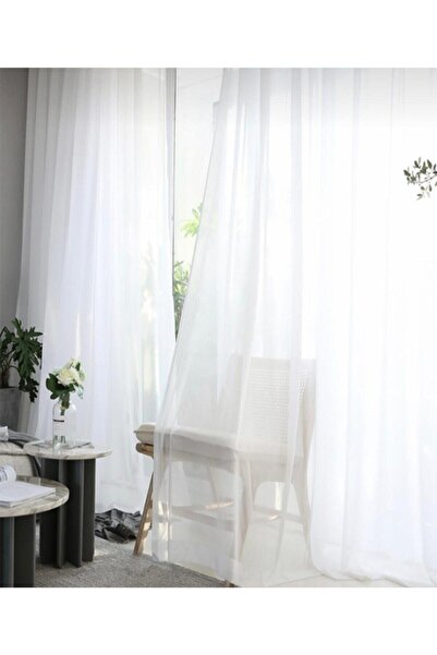 Esse Home Linen Plain Tulle Curtain Without Pleats