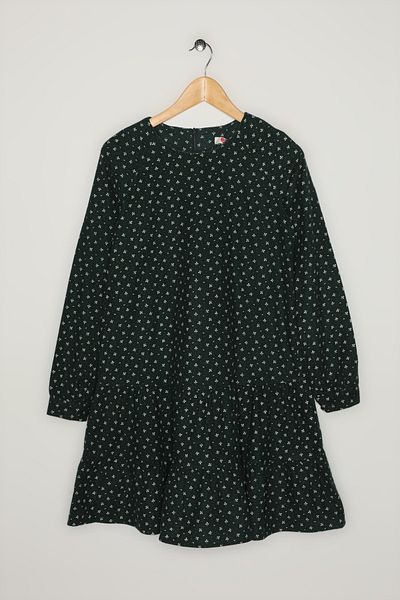 Koton Rochie de damă roșie verde cu model 0KAL88560OX