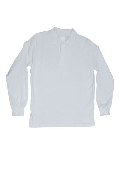 TrendAll Butik Tricou alb cu mânecă lungă unisex pentru copii și adolescenți