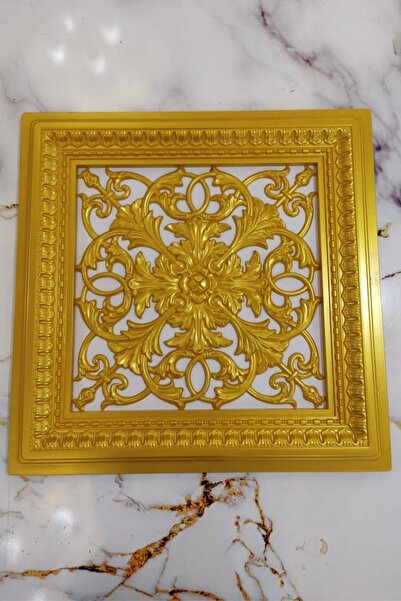 DECOZZA Saray Tavan 60 Cm Gold Panel Led Döşenebilir Asma Tavan Uyumlu