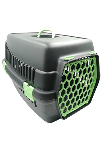 Şenyayla Plastik Kedi Evcil Hayvan Siyah-yeşil Renk Taşıma Çantası