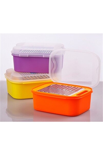 YFHOME Havuç Patates Peynir Sarımsak Kaşar Hazneli Kapak Süzgeçli Rende