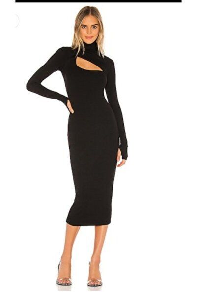 Nsb Tasarım Γυναικείο Midi Φόρεμα Gogus Decollete