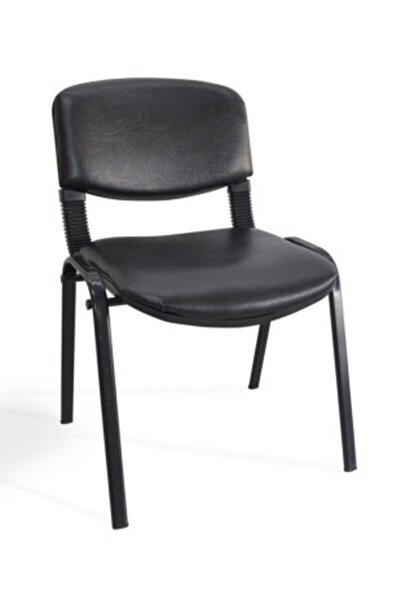 Arj I Office Furniture & Desing Siyah Ofis Büro Bekleme Misafir Form Koltuğu Sandalyesi 2li 008