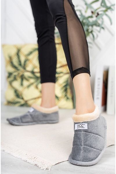Anıl Ayakkabı Papuci unisex Pantofi pentru interior Talpă moale Gri