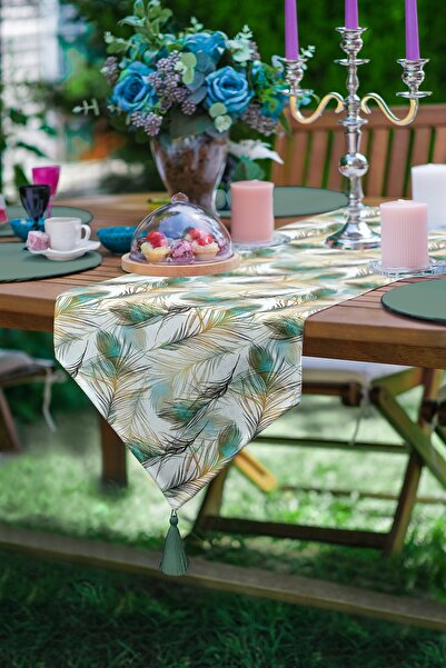 Realhomes Aleargă triunghiulară cu ciucuri, imprimată digitală, cu ciucuri