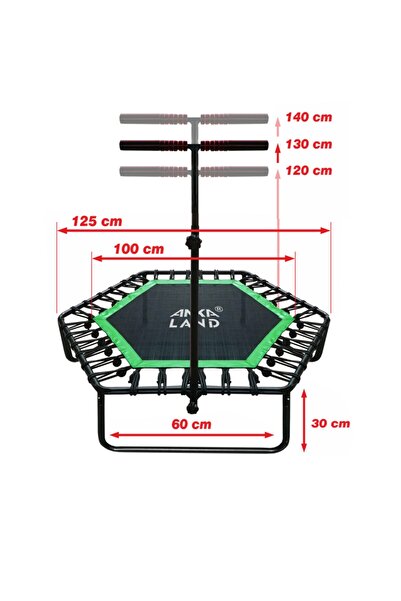 Anka 125cm Altıgen Step Trambolin