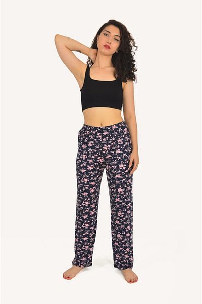 MAYSSTORE Pijamale cu model de flori roz