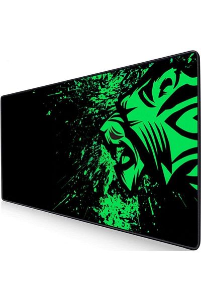 sgeteknoloji Tiger 90x40 cm - Mouse Pad pentru jocuri cu bază anti-alunecare și cusut