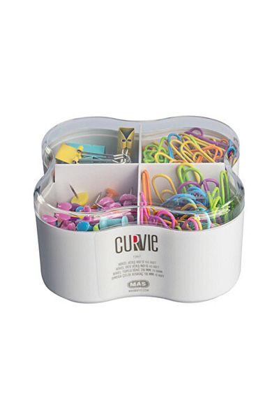 Mas Curvie Colored Paper Clip - Giant Paper Clip - Map Nail - Pincer Mixed