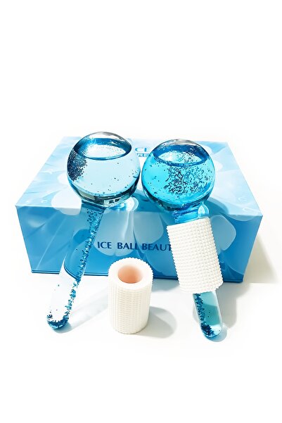 Venzen Ice Globes Buz Küresi Soğuk Masaj Ve Terapi Topu 2 Adet (BORASİLİKAT CAM)(SAKLAMA KUTUSU ILE)