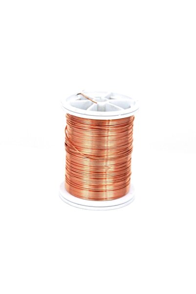 yfhobi 0.60 Mm Çiğ Bakır Renk Bakır Tel, Bakır Çiçek Teli, Filografi Teli (14...