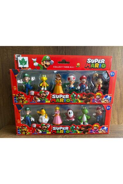 CanEm Oyuncak Süper Mario Set Süper Mario Figür Oyuncak 12 Li Süper Mario Set...