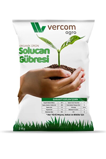 Organik Katı Solucan Gübresi 2 kg