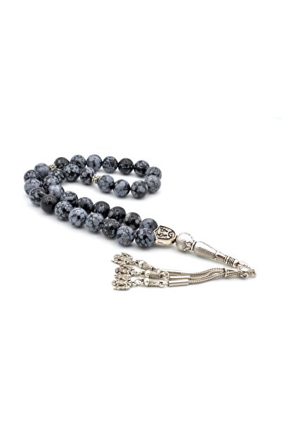 Murty99 Γνήσιος Φυσικός Οψιδιανός Πέτρα Tasbih Μεγάλο Μέγεθος 1ης Ποιότητας