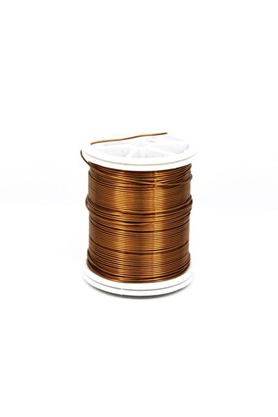 yfhobi 0.80 Mm Açık Kahve Renk Bakır Tel, Bakır Çiçek Teli, Filografi Teli (8...