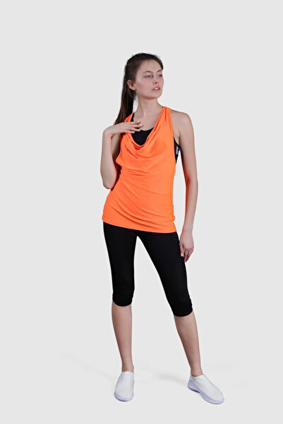 HALVMAN Kadın Sporcu Atleti Turuncu