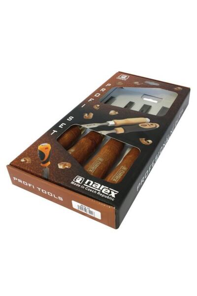 NAREX 863202 Premium Marangozcu Düz Iskarpela Seti 4 Parça
