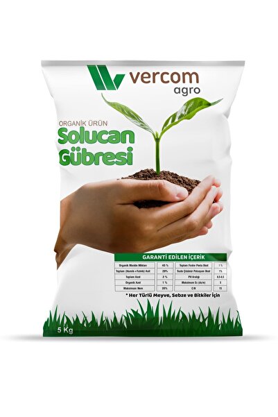 Organik Katı Solucan Gübresi 5 Kg