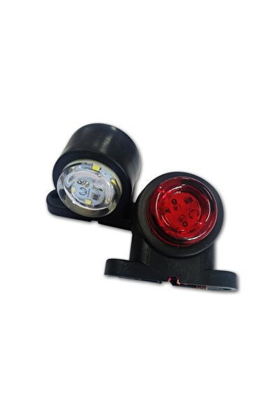 BAYUN Mini Takoz Y.m. 12 Ledli Kırmızı Beyaz