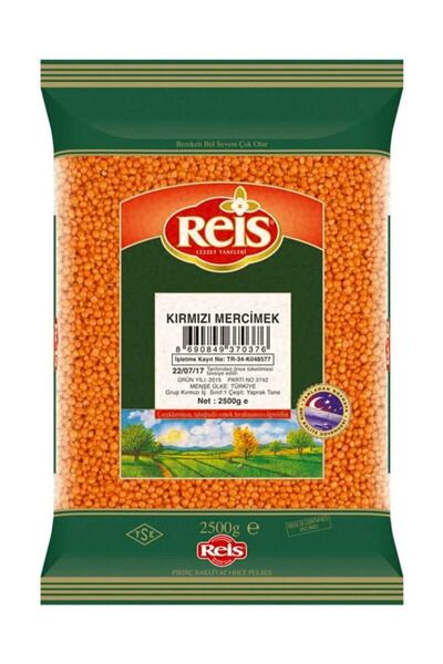 Reis Bakliyat Reis Kırmızı Mercimek 2.5 kg