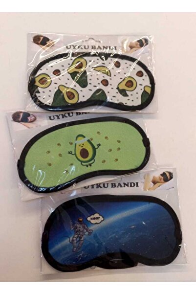 bi dünya saat aksesuar 3'lü Uyku Bandı