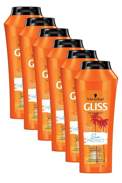 Gliss Sun Protect 500 ML Sun Protection Shampoo - Pack of 6