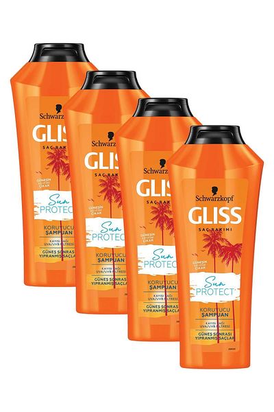 Gliss Sun Protect 4 Pack Protective Sun Shampoo - 360 ML