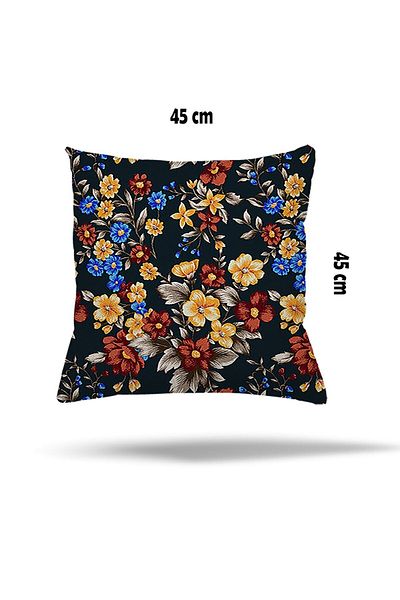 on the clouds Floral Rug Ethnic Pattern με λουλούδια Κρυφή Μαξιλαροθήκη με φερμουάρ Ριχτάρι Μαξιλαροθήκη Κάλυμμα Μαξιλαροθήκη καναπέ
