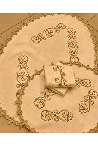 cantasarım ev tekstili Silver Makina Nakış Işleme Modern 2'li Klozet Banyo Ta...