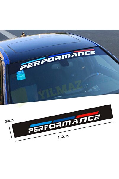 yılmazetic Bmw M Performance Ön Cam Güneşlik Sticker Yapıştırma Etiket 1 Adet...