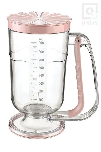 QNİAY 1 Lt Pancake Dough - Portioner, Scale Cream Pudding Dispenser