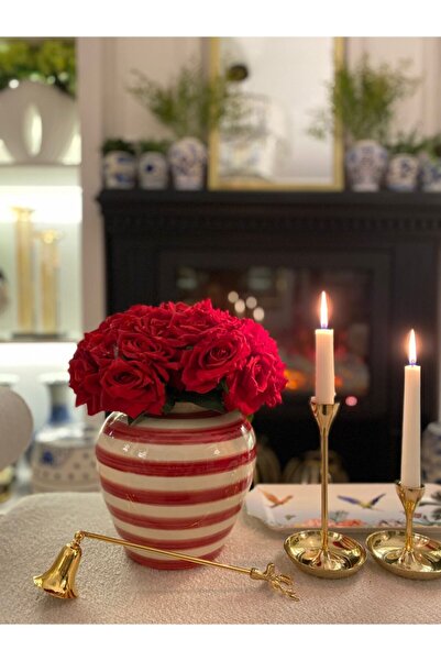 Dekordan House Yapay 1. Kalite Kırmızı Gül Demeti